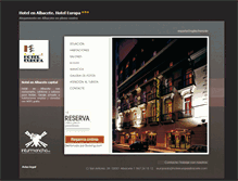 Tablet Screenshot of hoteleuropaalbacete.es